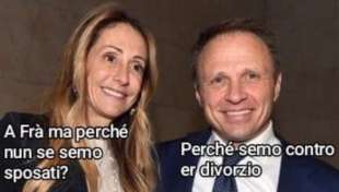 MEME SULLA SEPARAZIONE TRA ARIANNA MELONI E FRANCESCO LOLLOBRIGIDA