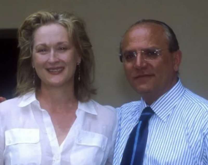 meryl streep con claudio gubitosi al foni