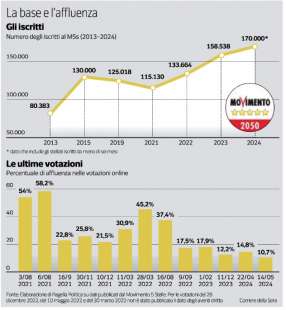 MOVIMENTO 5 STELLE - LA BASE E L AFFLUENZA