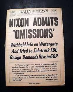 nixon admits omissions daily news