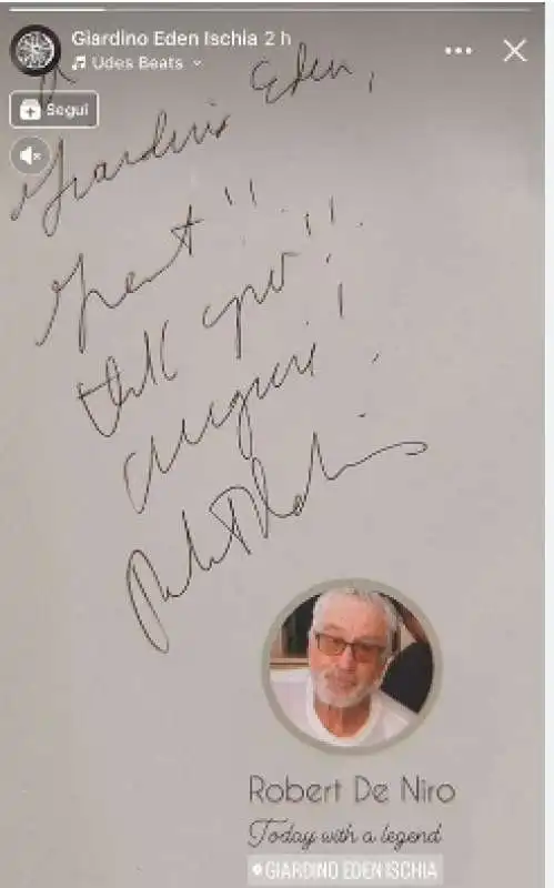 ROBERT DE NIRO A ISCHIA 