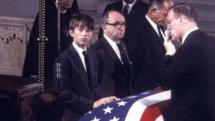 robert f. kennedy jr. al funerale del padre