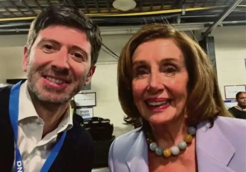 ROBERTO SPERANZA CON NANCY PELOSI ALLA CONVENTION NAZIONALE DEMOCRATICA DI CHICAGO 