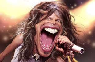 CARICATURA DELLA BOCCA DI STEVEN TYLER