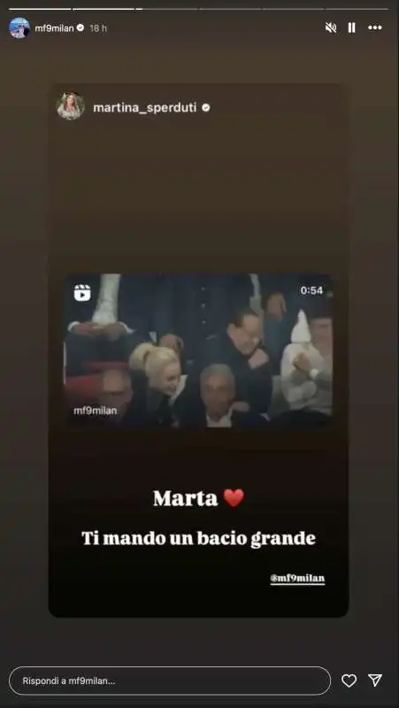 storie instagram di marta fascina   trofeo berlusconi 2024   5