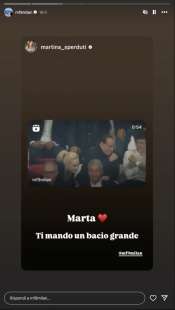 storie instagram di marta fascina trofeo berlusconi 2024 5