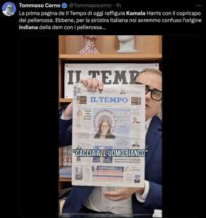 TOMMASO CERNO E LE POLEMICHE SU KAMALA INDIANA D AMERICA