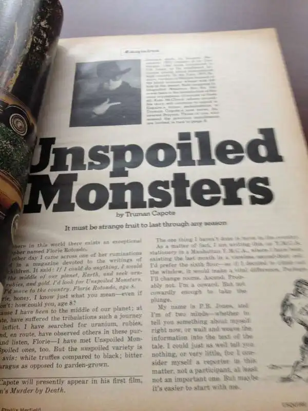 unspoiled monsters by truman capote