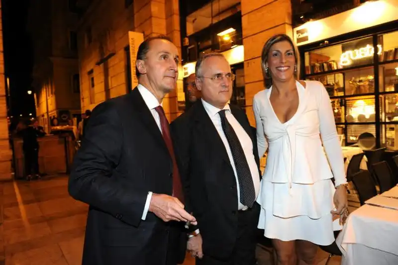 Andrea e Domitilla Meschini con Lotito 