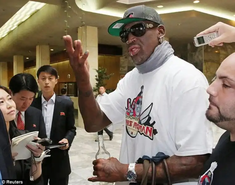 DENNIS RODMAN ARRIVA A PECHINO 