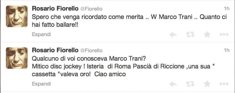 FIORELLO PER MARCO TRANI