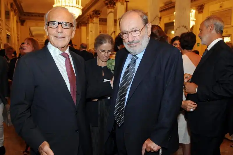 FRANCESCO MICHELI UMBERTO ECO INAUGURAZIONE MITO ALLA SCALA FOTO FRANCO CORTELLINO 