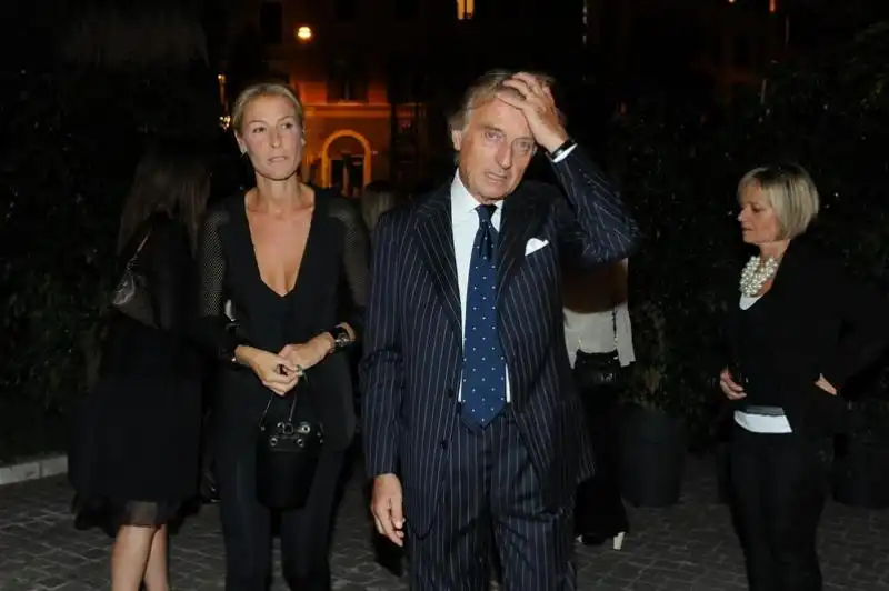 Luca Cordero di Montezemolo con la moglie Ludovica 