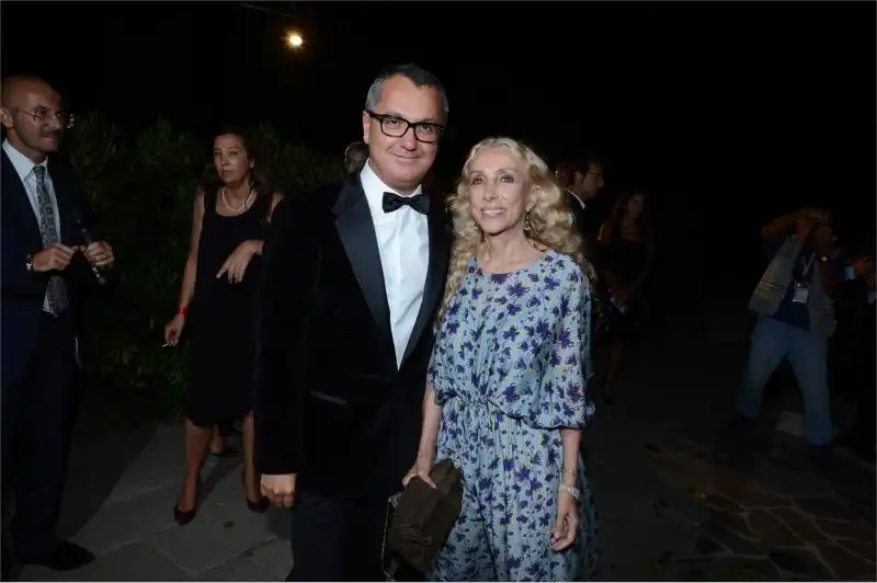 Luca Dini e Franca Sozzani PARTY VANITY FAIR 