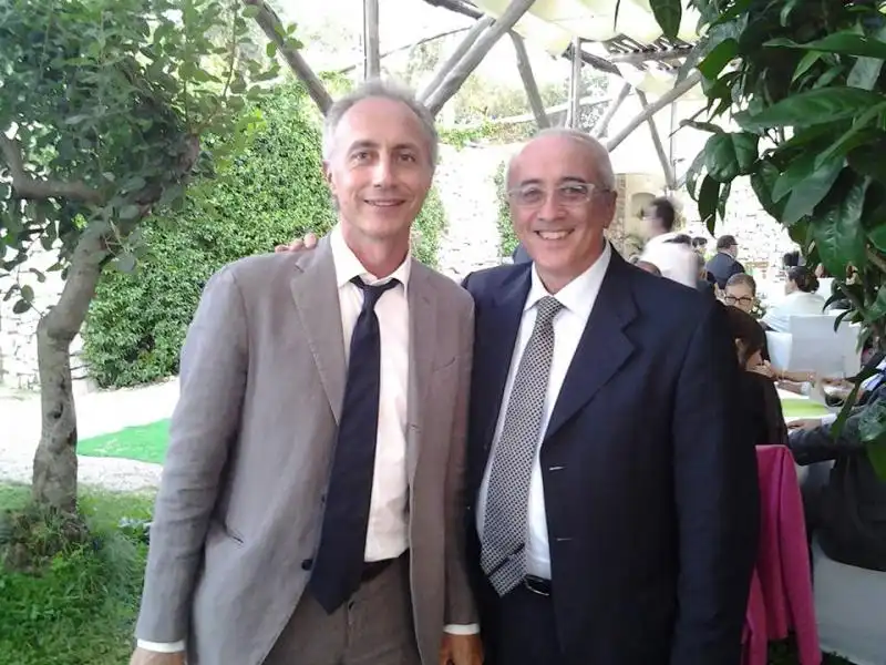 MARCO TRAVAGLIO AL MATRIMONIO DESPOSITO VALANZANO 