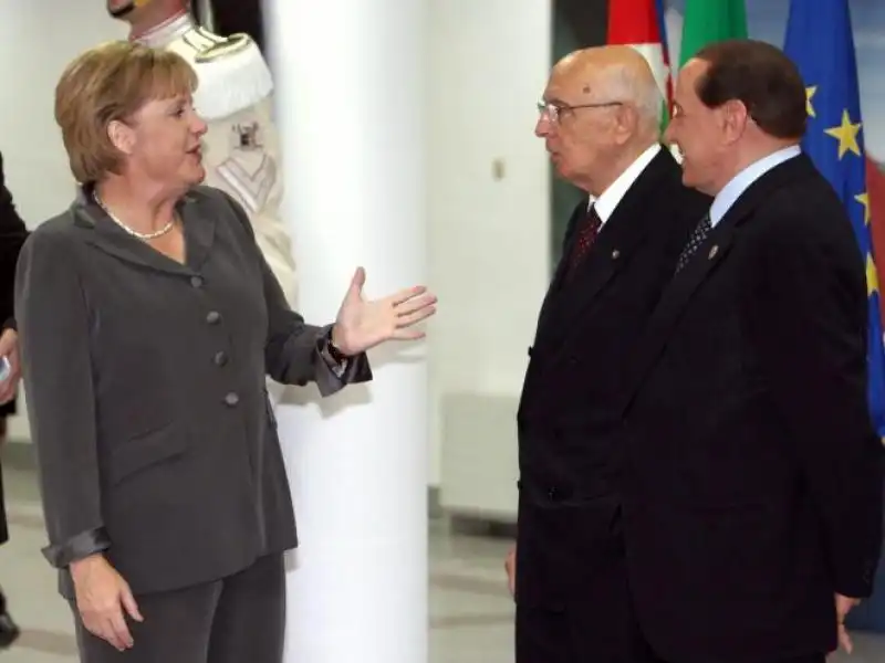 MERKEL BERLUSCONI NAPOLITANO 