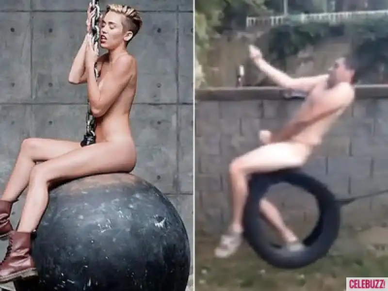 MILEY CYRUS WRECKING BALL I FOTOMONTAGGI 