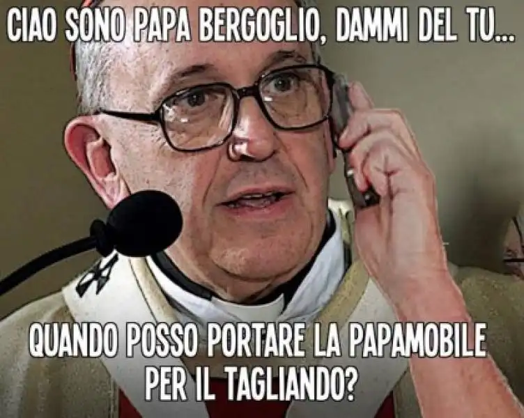 papa bergoglio telefona alla gente x 