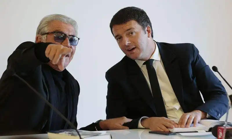 RENZI PRESENTA IL LIBRO DI CAVALLI FOTO REPUBBLICA 