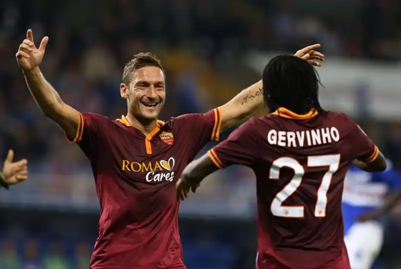 totti e gervinho 