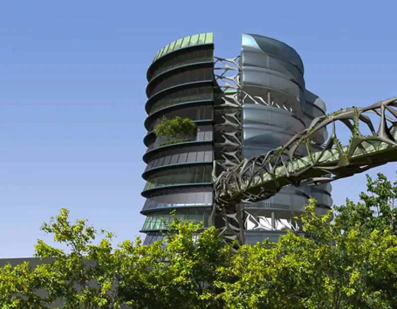 agricultura verticale nella orchard tower