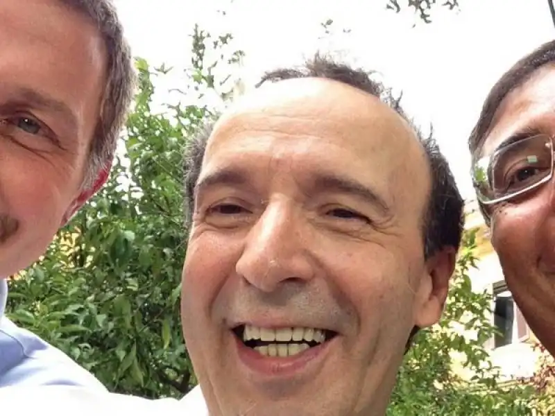 benigni giannini e vianello selfie