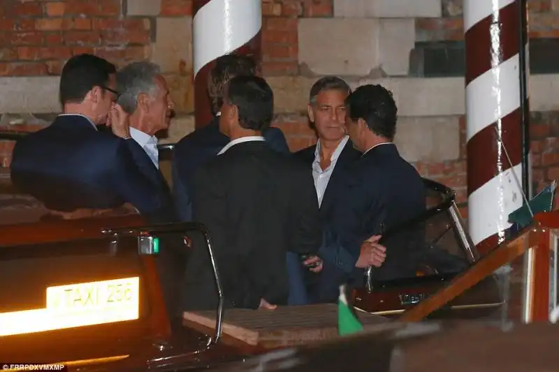 george clooney e amal alamuddin   vigilia delle nozze a venezia 17