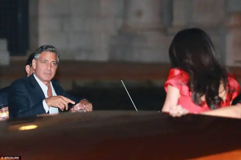 george clooney e amal alamuddin   vigilia delle nozze a venezia 23