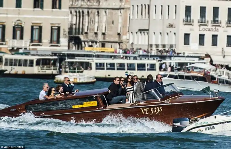 george clooney e amal alamuddin   vigilia delle nozze a venezia 33