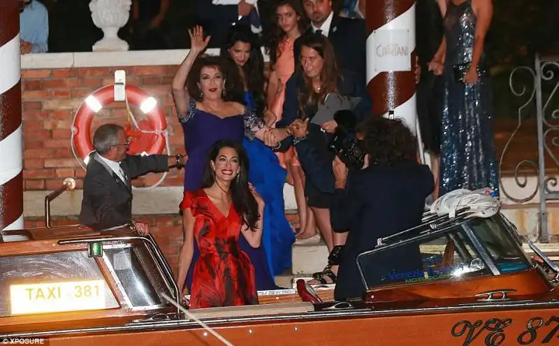 george clooney e amal alamuddin   vigilia delle nozze a venezia 34