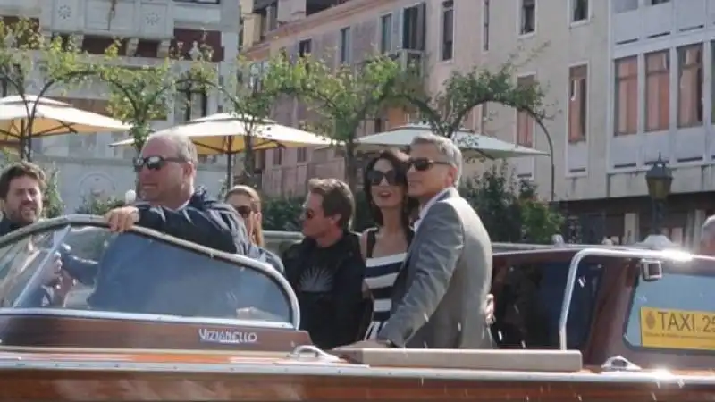 george clooney e amal alamuddin   vigilia delle nozze a venezia 5