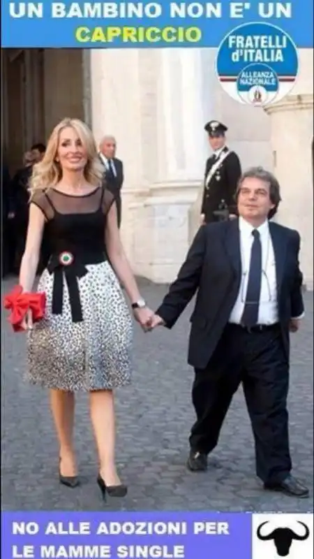 i 99 posse twittano la foto di brunetta no alle adozioni per mamme single