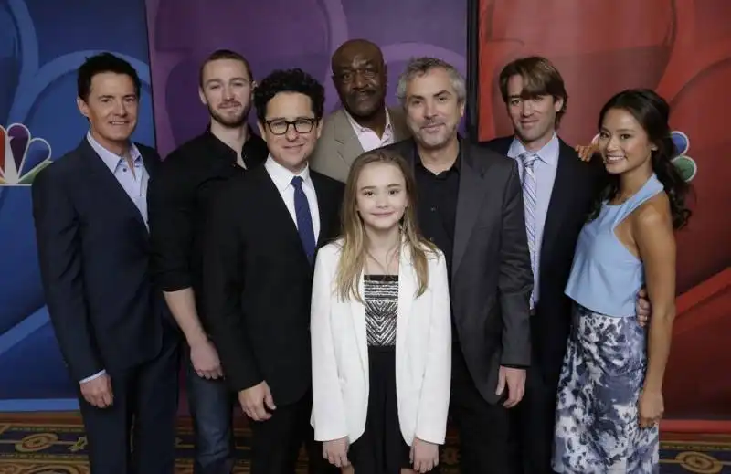 jj abrams e alfonso cuaron con il cast di believe