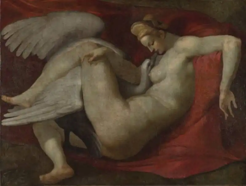 leda e il cigno di michelangelo