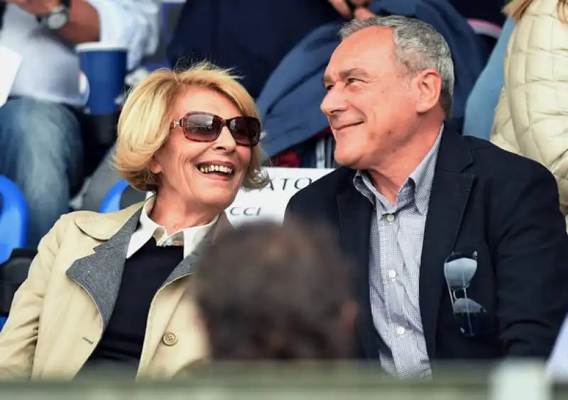 maria e pietro grasso allo stadio