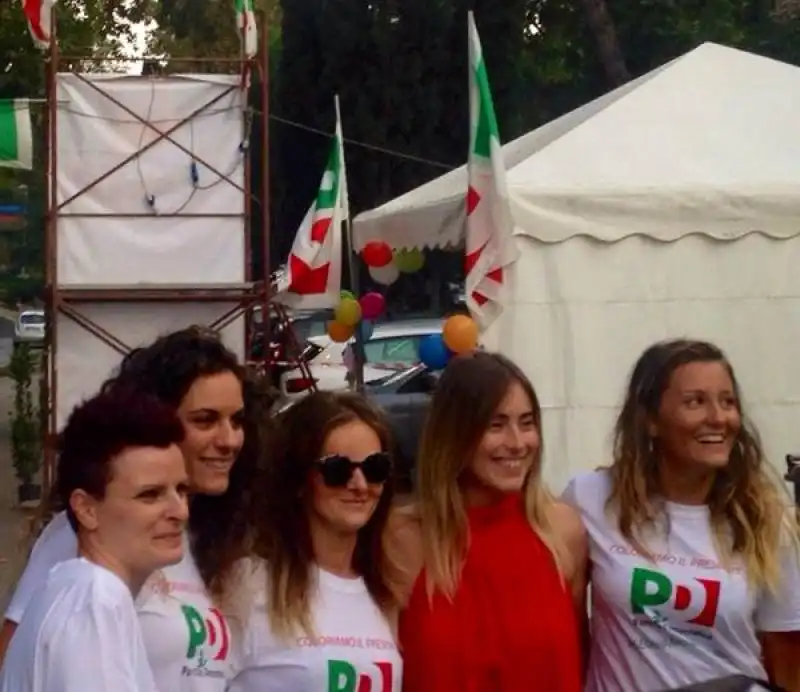 maria elena boschi festa dell unita di zagarolo