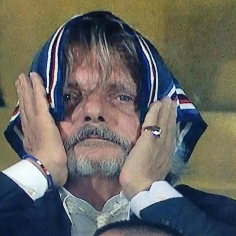 massimo ferrero in tribuna