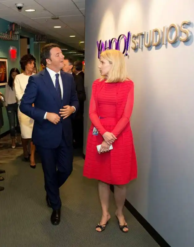 matteo renzi e Marissa Mayer ceo yahoo