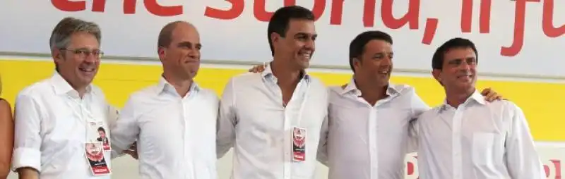 RENZI, VALLS, SANCHEZ - PATTO DEL TORTELLINO