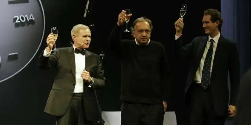 sergio marchionne Harald Wester  e john elkann