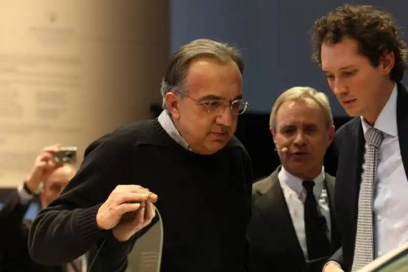 sergio marchionne Harald Wester e john elkann