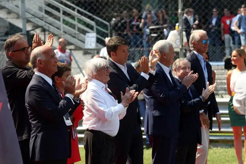 angelo sticchi damiani sergio marchionne bernie ecclestone matteo renzi gian luca galletti jean todt giovanni malago