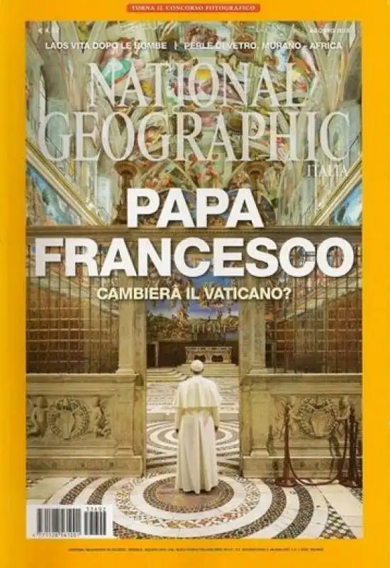 ARABIA SAUDITA CENSURA NATIONAL GEOGRAPHIC CON IL PAPA IN COPERTINA