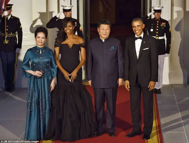 barack e michelle obama con xi jinping e peng liyuan