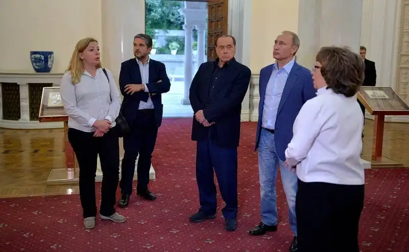 BERLUSCONI PUTIN VALENTINO VALENTINI IN CRIMEA