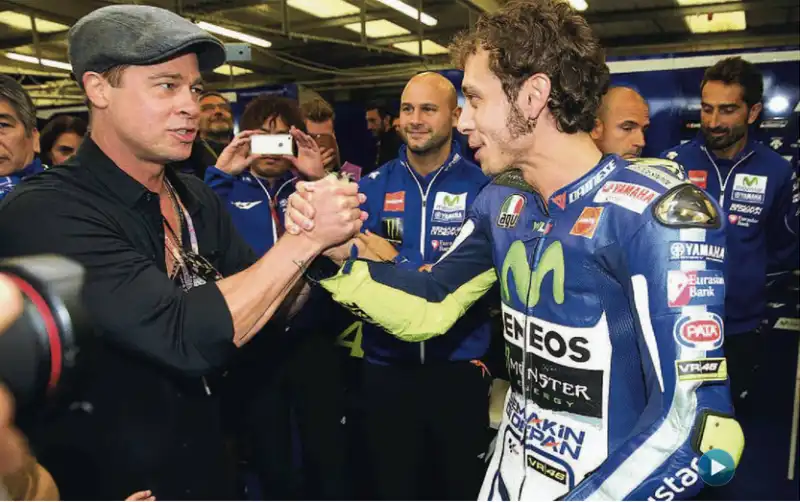 BRAD PITT VALENTINO ROSSI