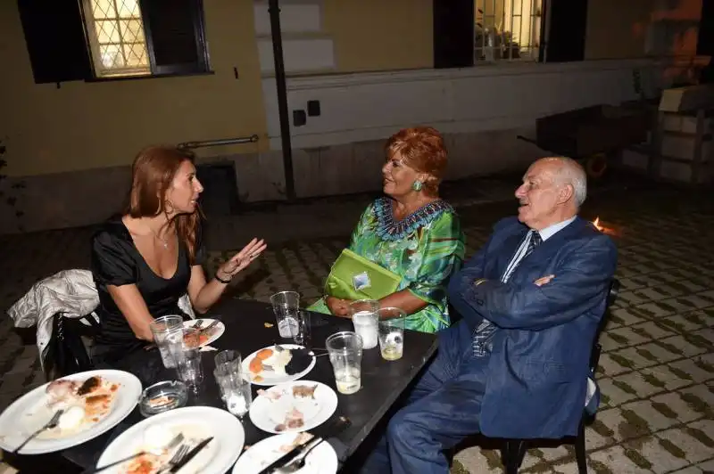 cristiana pecoraro con lella e fausto bertinotti