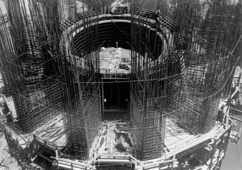 fondamenta di una torre della diga   1934