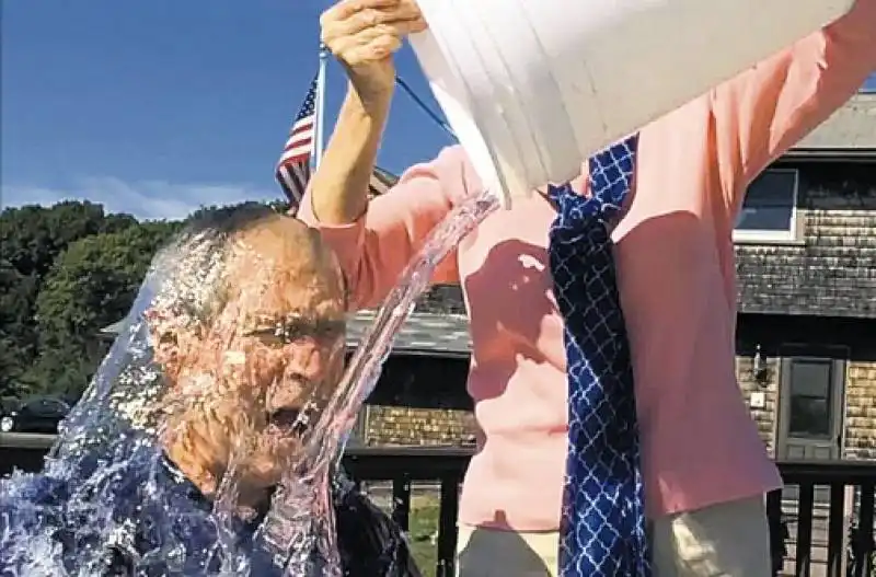 ice bucket challenge bush