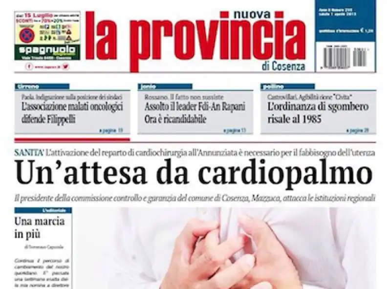 LA PROVINCIA DI COSENZA  